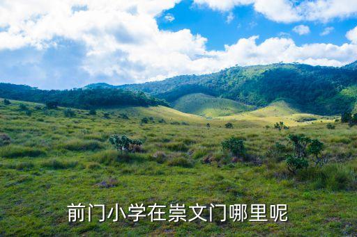 前门小学在崇文门哪里呢