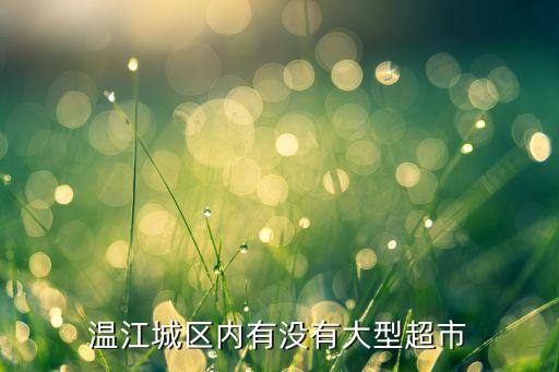 温江城区内有没有大型超市