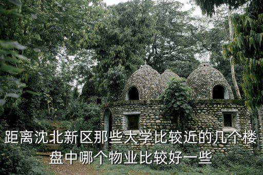 距离沈北新区那些大学比较近的几个楼盘中哪个物业比较好一些