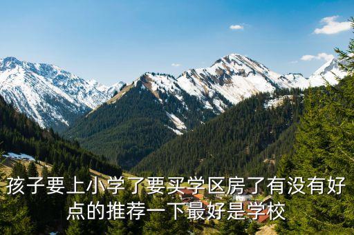 小学学区房哪个好，学区房买哪儿你真的买对了吗