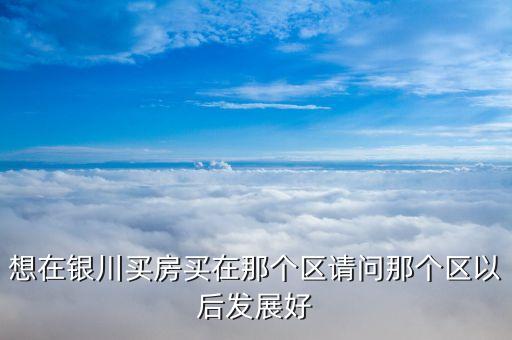 想在银川买房买在那个区请问那个区以后发展好