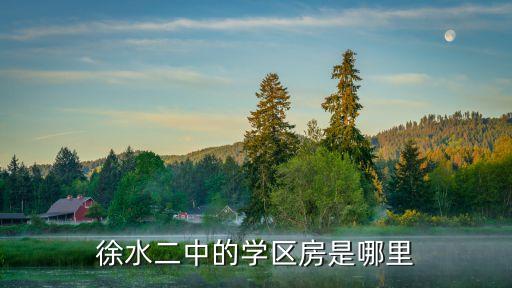 徐水二中的学区房是哪里
