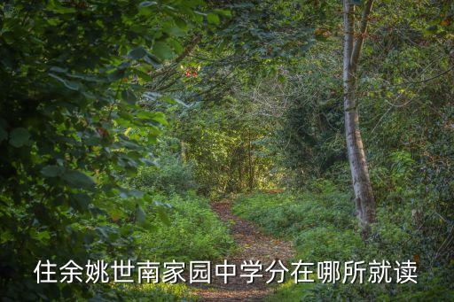 住余姚世南家园中学分在哪所就读