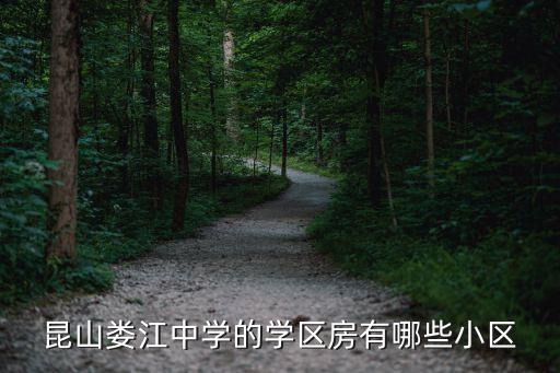 昆山学区房都是有哪些小区，昆山娄江中学的学区房有哪些小区
