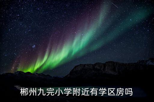 郴州九完小学附近有学区房吗
