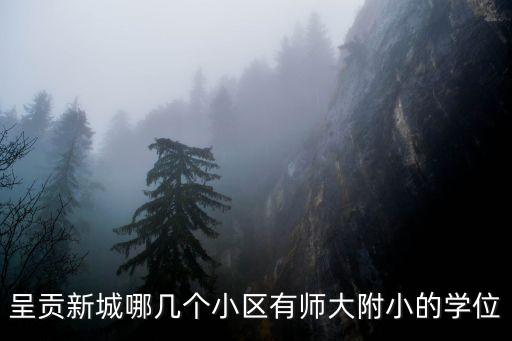 呈贡孔雀镇学区房有哪些，呈贡新城哪几个小区有师大附小的学位