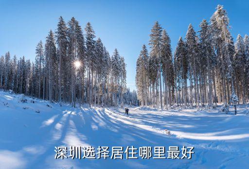 深圳选择居住哪里最好