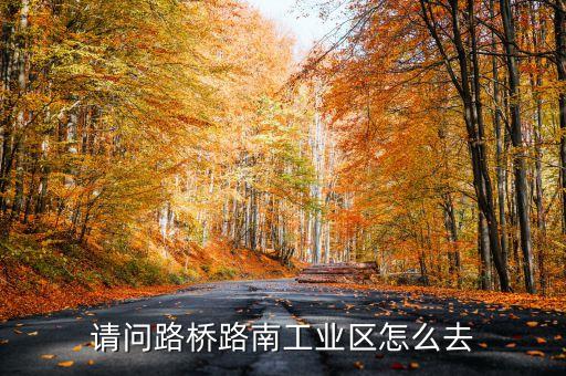 请问路桥路南工业区怎么去