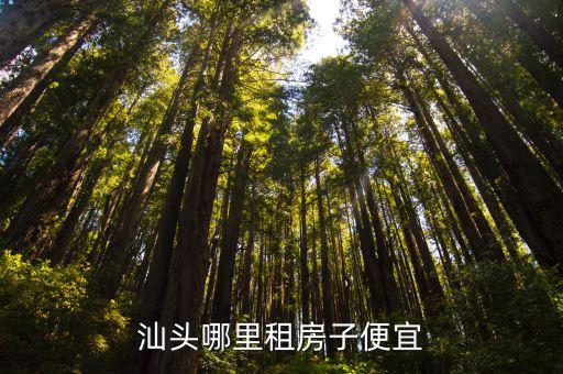 汕头哪里租房子便宜