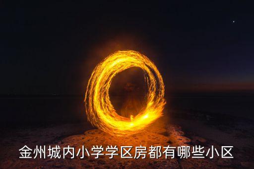 金州城内小学学区房都有哪些小区