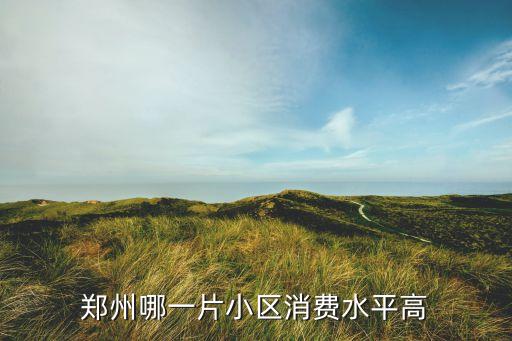 郑州哪一片小区消费水平高