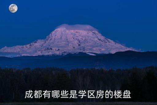 成都有哪些是学区房的楼盘