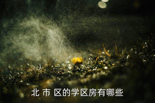 北 市 区的学区房有哪些