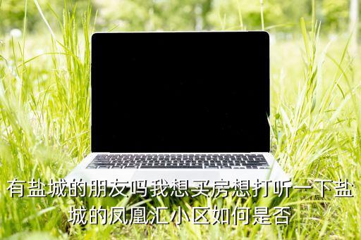 有盐城的朋友吗我想买房想打听一下盐城的凤凰汇小区如何是否