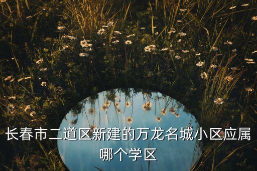 长春市二道区新建的万龙名城小区应属哪个学区