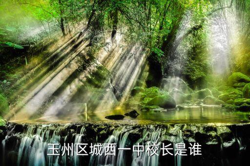 玉州区城西一中校长是谁