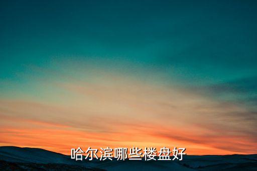 哈尔滨哈西学区房有哪些，哈尔滨哪些楼盘好