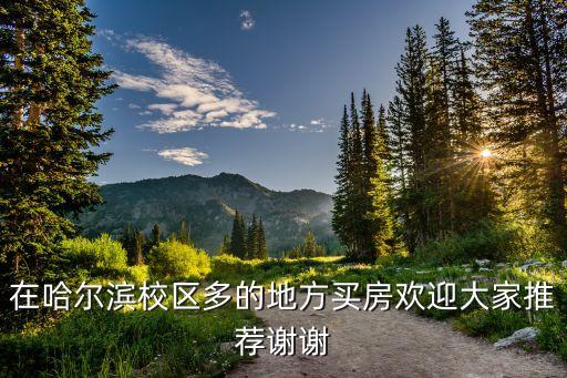 奋斗小学学区房有哪些，在哈尔滨校区多的地方买房欢迎大家推荐谢谢