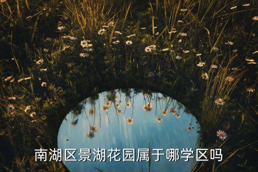 南湖区景湖花园属于哪学区吗