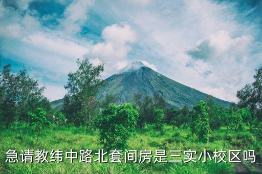 急请教纬中路北套间房是三实小校区吗