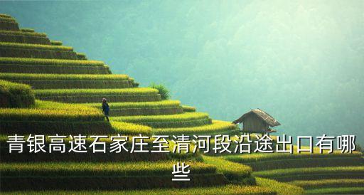 青银高速石家庄至清河段沿途出口有哪些